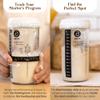 Complete Sourdough Accessories with 9" Round Banneton Safe Basket and 24oz Starter Jar, Beginner Friendly Sourdough Bread Set and Baking Gifts for view 3