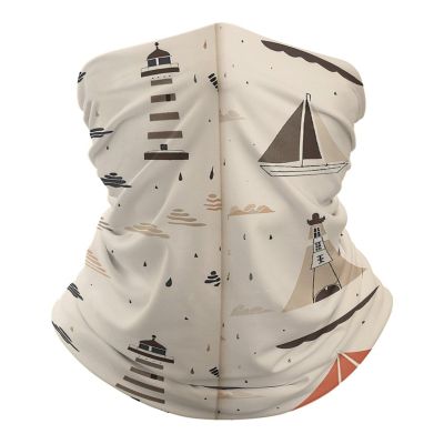Novelty Face Cover, Facial Covering Boat And Lighthouse Comfortable Half Face Headwear for Climbing Skiing Tennis