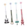DEARMAMY 4pcs Boys and Girls Toothbrush Soft Head Beginner Toothbrush for Boys Girls Cleaning Brush Ages Manual view 1