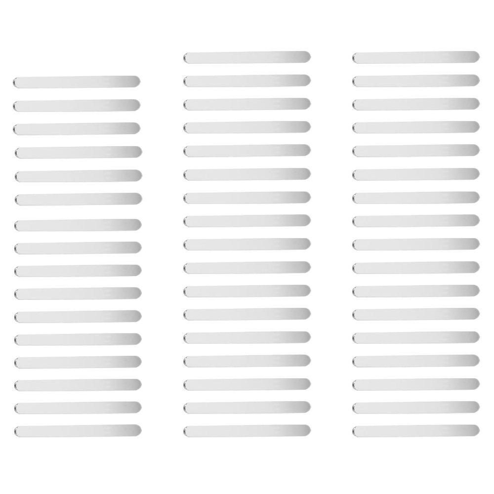 Acrylic Ice Cream Sticks for Children 50 Pcs Rounded Edges