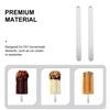 Acrylic Ice Cream Sticks for Children 50 Pcs Rounded Edges view 3