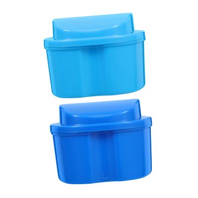 GALPADA Portable Retainer Container with Filter Layer Lightweight Denture Storage Box for False Teeth and Orthodontic Appliances Impact Resistant Material Freshness Preserving Travel