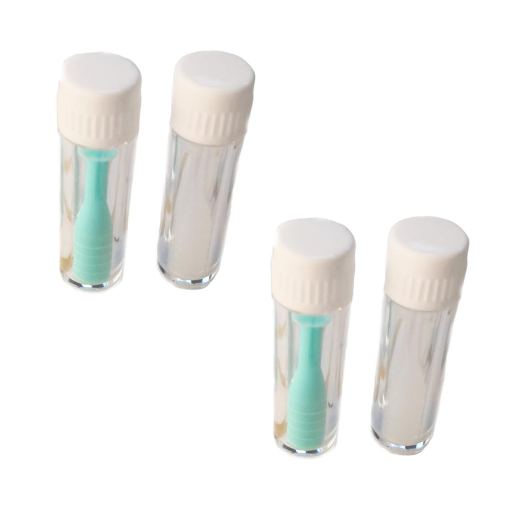 VALICLUD 4pcs Lens Remover and Suction Stick Tool Set Case, White and Green, Portable Eyeglasses Removal Kit for Handling and Travel Use