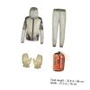 BESPORTBLE Outdoor Mesh Clothes Set Three-piece Breathable Suit Pants and Gloves for Camping Beekeeping and Fishing Xl Military Green Camo view 2
