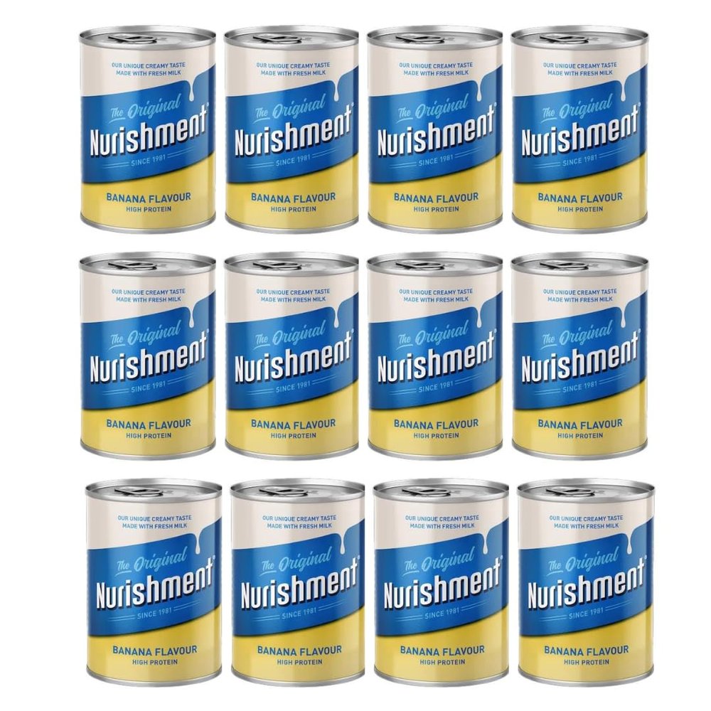 Nurishment | The Original | Banana Flavour | 370ML | Pack of 12 | Whole Case
