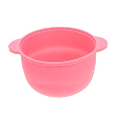 BESTYASH Heat Resistant Pink Silicone Wax Melting Bowl Non Stick Wax Melting Pot for DIY Hair Removal Salon Spa Use Practical Container with Smooth Surface Easy to Clean and Demould
