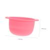 BESTYASH Heat Resistant Pink Silicone Wax Melting Bowl Non Stick Wax Melting Pot for DIY Hair Removal Salon Spa Use Practical Container with Smooth Surface Easy to Clean and Demould view 2