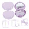 DECOMELODY 3 Sets Lens Case Travel Lens Case Pp Material Lightweight Portable with Mirror Tweezers Connecting Rod Outdoor Use Fits Backpack view 4