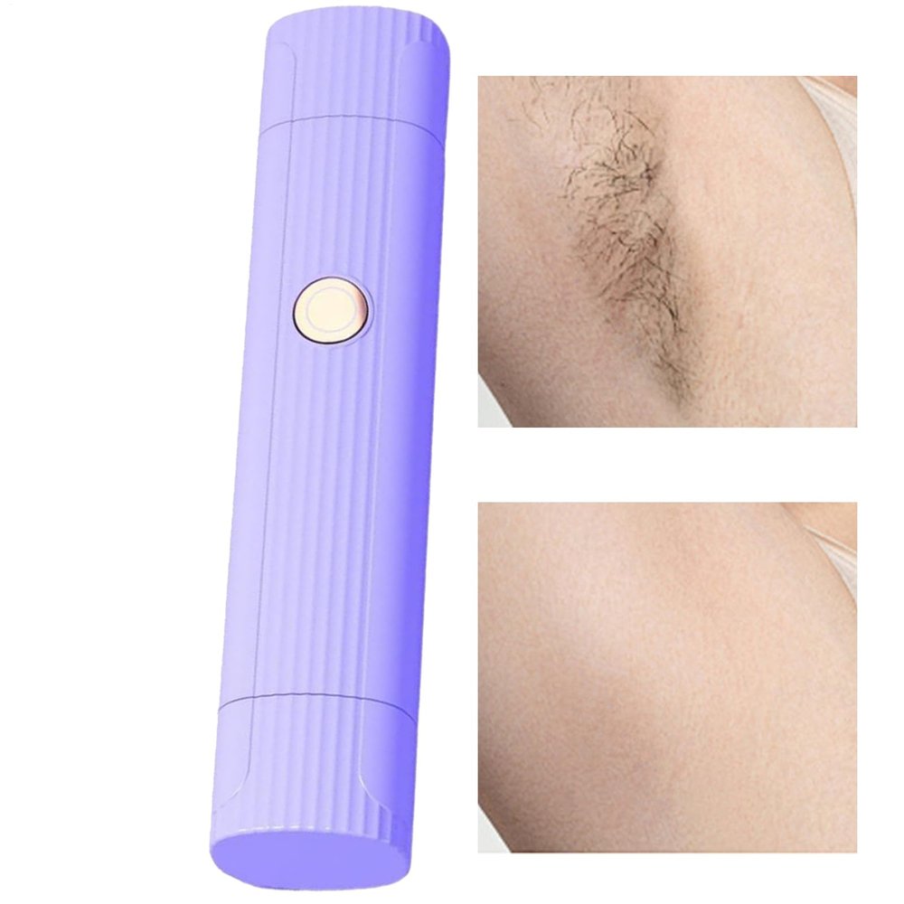 Bikini Hair Remover 2 in 1 Portable Electric Shaver for Armpits Double Head Trimmer for Body Face Legs Armpits Arms Travel Gym Summer