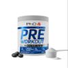 PhD Pre-Workout Powder - Blueberry Pre-Exercise Drink with Creatine, L-Citrulline, L-Leucine and Collagen - with Caffeine - 500g view 1