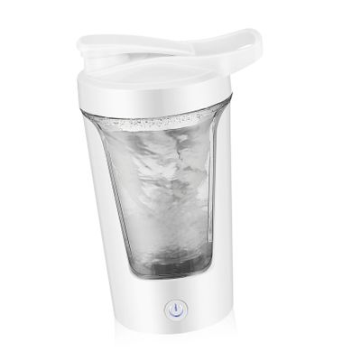 ERINGOGO Coffee Cup Mixing Cup Stainless Self-Stirring Electric Mixing Mug Electric Stirrer White