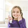 LALADEFIEE Manual Toothbrush with Yellow Storage Bucket with Supple Bristles and Comfortable Oral Cleaning Tool Practical Toothbrush Children for Babies and Kids view 4