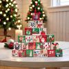 Christmas Calendar Box Festive Countdown Calendar Empty Container Organizer view 3