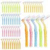 50-Piece Multi-Size Interdental Brush Set with Soft Bristles and Ergonomic Handles for Effective Teeth Gap Cleaning and Oral Hygiene Maintenance view 1