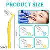 50-Piece Multi-Size Interdental Brush Set with Soft Bristles and Ergonomic Handles for Effective Teeth Gap Cleaning and Oral Hygiene Maintenance view 2