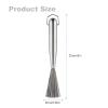 304 Stainless Steel Brushes, 2PCS Steel Wool Scrubber with Handle, Stainless Steel Scrubber for Dishes, No Need to Touch Stains, Replaces Steel Wool for Pots, Pans, Grill, Stoves view 2
