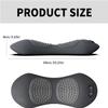 3 in 1 Back Massager, Electric Sciatica Massager with Traction, Vibration & Heat Compress Against Pain for Neck, Shoulder and Back, Portable Core Relief Electric Massage Cushion (Black) view 3
