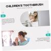 GARVALON Kids Toothbrush Soft Bristles, Comprehensive Cleaning with Comfortable Grip, Practical Children Tooth Brush with Storage Bucket for Age 2-12 view 3
