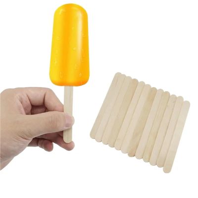 Lollipop Sticks 1000pcs Craft Sticks Ice Cream Sticks Natural Wooden Sticks Ice Cream Spoon Hand Crafts Art Ice Cream Lolly Cake Tools(1000pcs 114mm)