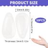 30PCS Glasses Nose Pads Silicone, Self-Adhesive Nose Pads for Glasses, Spectacle Nose Pads Cushion to Stop Glasses Slipping Down Nose, Soft Stick On Eyeglass Nose Pads for Comfort and Fit view 2