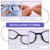 30PCS Glasses Nose Pads Silicone, Self-Adhesive Nose Pads for Glasses, Spectacle Nose Pads Cushion to Stop Glasses Slipping Down Nose, Soft Stick On Eyeglass Nose Pads for Comfort and Fit view 3