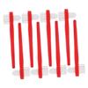 DINHEAROM Dual Headed Dental Toothbrush with Dualhead Design 8pcs Portable Size with Nylon Bristles for Effective Denture Care for Cleaning Interdental Spaces and False Teeth view 1