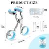 AHRLIC Contact Lens Remover and Applicator Tool Kit, Contact Lens Applicator with Soft Tip, Portable Contact Lens Insertion Tool with Storage Case and Tweezers, Ideal for Beginners and Travel (Blue) view 2