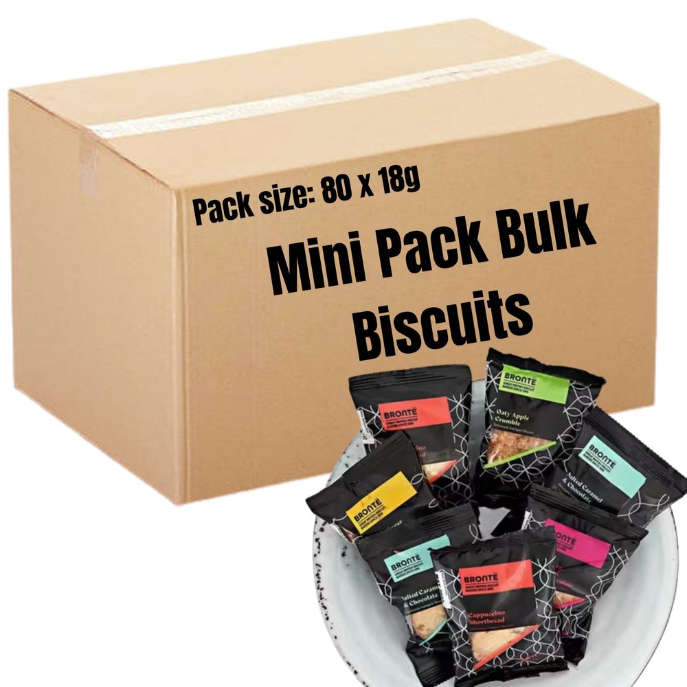 Bulk Buy Bronte Biscuits CookiesTwin Packs Individually Wrapped (Pack of 80, Cookies Oaty Apple Crumble, Salted Caramel & Chocolate, Cappuccino Shortbread & More(2x30g))