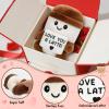 I Love You Anniversary Romantic Valentine's Wedding Birthday Gifts for Her Him Wife Husband Couple Women Men Christmas Stocking Stuffers Positive Latte Palm Pals Gifts Fall Coffee Table Decor view 3