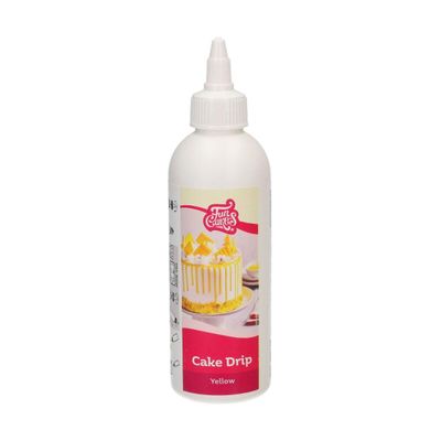 FunCakes - Choco Drip Yellow: Delicious Flavour, Easy to use, absolute for drip Cakes, Drip Chocolate Flavour. Resealable Pack 180 g
