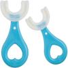 Fangzichen 2 Pcs U-Shaped Kids Toothbrush, Premium Soft Manual Training Toothbrush for Kids 2-6 Years Old. (Blue) view 1