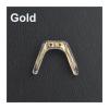 ZHUNTESM Silicone Glasses Nose Pads, 2PCS With Metal Core For Glasses Bridges(Gold) view 3