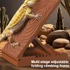 Tortoise Ramp - 3.66x7.40x4.13x5.11 Inches Reptile Tank Accessories for Gecko, Adjustable Height with Climbing Decor, Terrarium Enclosure for Snakes, Chameleons, Frogs and Newts view 3
