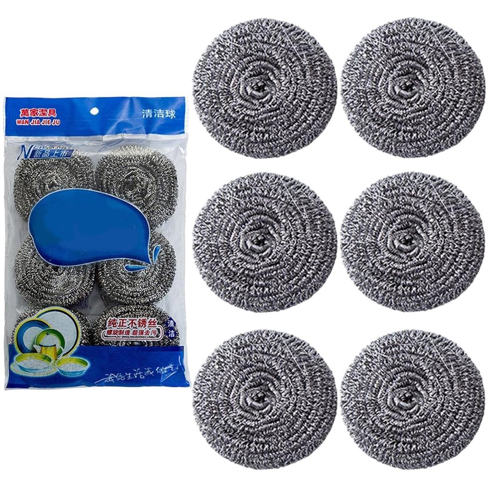 Stainless Steel Scrubber Scratch-Resistant, Heat-Resistant, Ergonomic,