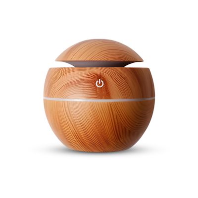 130ML Essential Oil Diffuser Small Compact Mini Ultrasonic Aromatherapy Humidifier, Whisper Quiet Air Freshener with Warm LED Lights, One-Button Operation for Home, Office and Bedroom AZULON