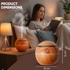 130ML Essential Oil Diffuser Small Compact Mini Ultrasonic Aromatherapy Humidifier, Whisper Quiet Air Freshener with Warm LED Lights, One-Button Operation for Home, Office and Bedroom AZULON view 2