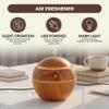 130ML Essential Oil Diffuser Small Compact Mini Ultrasonic Aromatherapy Humidifier, Whisper Quiet Air Freshener with Warm LED Lights, One-Button Operation for Home, Office and Bedroom AZULON view 3