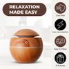 130ML Essential Oil Diffuser Small Compact Mini Ultrasonic Aromatherapy Humidifier, Whisper Quiet Air Freshener with Warm LED Lights, One-Button Operation for Home, Office and Bedroom AZULON view 4