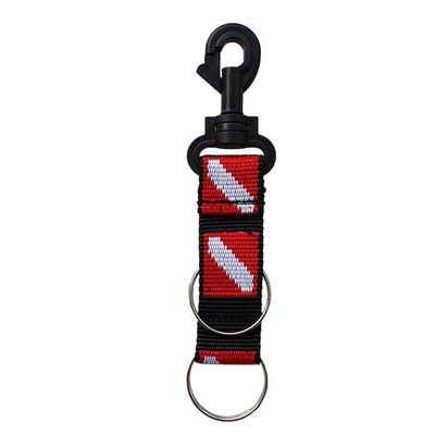 DXEHSEUY Scuba Diving Fin Mask Gear Holder Keeper Lanyard Strap with Safety Clip HY11, Black+Red