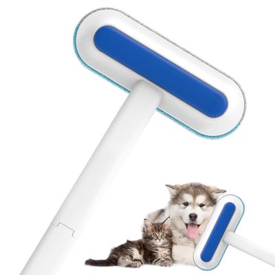 Hair Removal Tool for Animals - Reusable Dog Hair Brush with Long Handle - Reusable Lint Remover for Clothes Carpet Living Room Tiles Bedroom Bed Linen