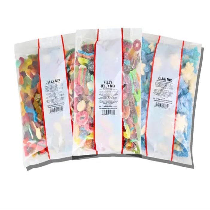 3 For 15 | 1kg Pick N Mix Sweets | Fizzy & Jelly | TikTok Viral Sweet Bundle | Bulk Bag
