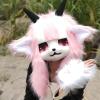Animal Furry Head Cover,Fursuit Wearable Head Cover,facial Lint-free Cloth,party Halloween COS Clothing Accessories(D) view 2