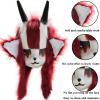 Animal Furry Head Cover,Fursuit Wearable Head Cover,facial Lint-free Cloth,party Halloween COS Clothing Accessories(D) view 3