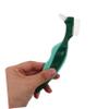 PENIKOKO 2pcs Dual Head Dentures Brush Cleaner for Seniors Hard Bristle Dental Brush with Non Slip Handle Deep Cleaning Toothbrush for False Teeth Portable Oral Care Tool for Precise Plaque view 4