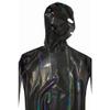 Black,M,Men's Sexy Patent Leather Full Cover Catsuit Casual Zipper Slim Fit Jumpsuit DS Nightclub Stage Costume Black view 4