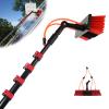 Telescopic Window Cleaning Pole with Adjustable Brush Head - Extendable Water Fed Cleaner Tool for Solar Panels & Hard-to-Reach Areas - Complete Brush & Pole Kit view 1