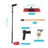 Telescopic Window Cleaning Pole with Adjustable Brush Head - Extendable Water Fed Cleaner Tool for Solar Panels & Hard-to-Reach Areas - Complete Brush & Pole Kit view 2