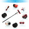 Telescopic Window Cleaning Pole with Adjustable Brush Head - Extendable Water Fed Cleaner Tool for Solar Panels & Hard-to-Reach Areas - Complete Brush & Pole Kit view 3