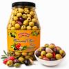 Anjoman Olive Samos Premium Mediterranean Blend 3.3L Catering Grade Bulk Pitted Green, Black & Kalamata Olives Gourmet Marinated Table Olives Mix for Restaurants, Delis & Charcuterie 3.3 Litre Tub view 1