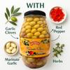 Anjoman Olive Samos Premium Mediterranean Blend 3.3L Catering Grade Bulk Pitted Green, Black & Kalamata Olives Gourmet Marinated Table Olives Mix for Restaurants, Delis & Charcuterie 3.3 Litre Tub view 3